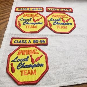3 Vintage WIBC Local Champion Team and Class A Rockers for Scratch Bowling